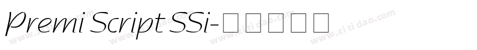 Premi Script SSi字体转换